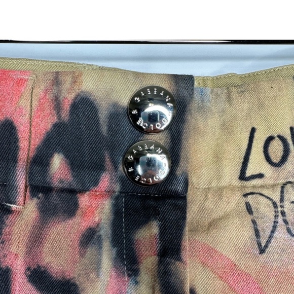 AUTHENTIC Dolce & Gabbana Graffiti Print
Miniskirt Size 38 - Picture 4 of 9